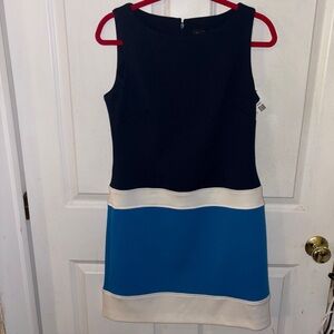 Laundry By Shelli Segal Navy and Blue Mini Dress